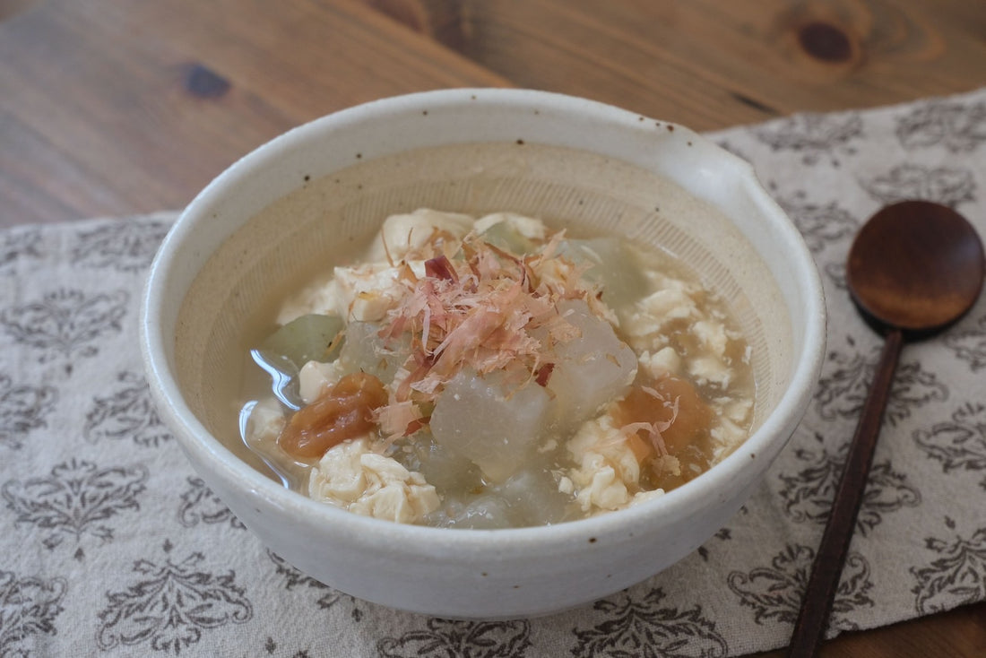 【8月の薬膳】 からだを潤す、冬瓜のくずし豆腐あんかけ