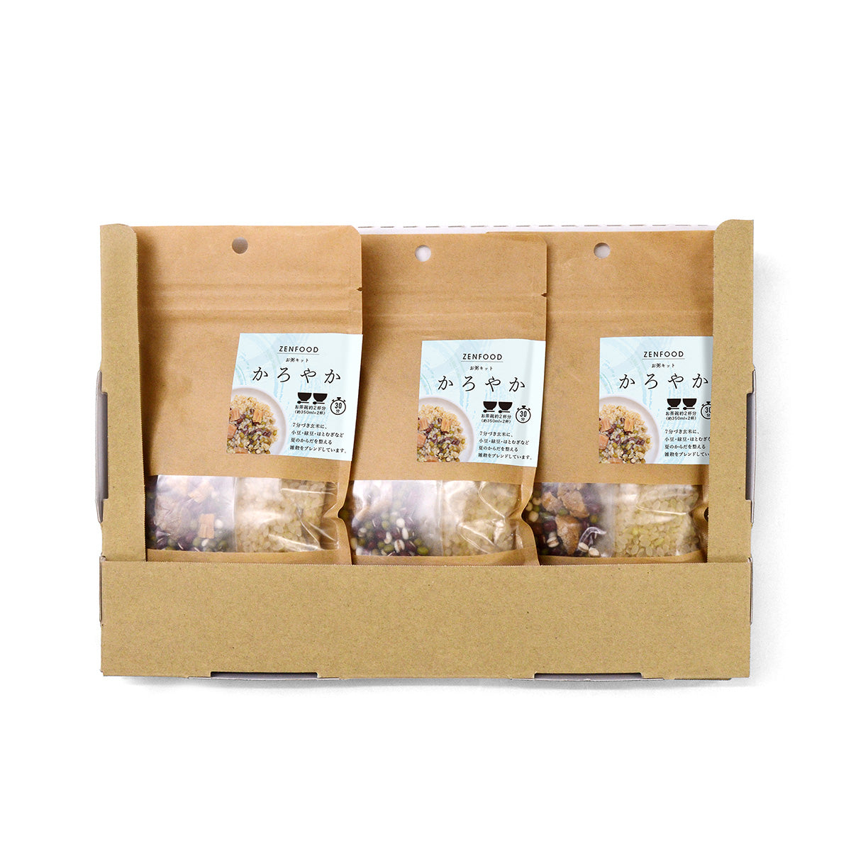 ZENFOOD 夏のかろやか粥キット 3個セット (ギフトボックス仕様)