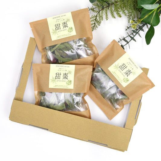 ZENFOODすかっと茶 甜棗【TEN-SOU】3個セット (ギフトボックス仕様)