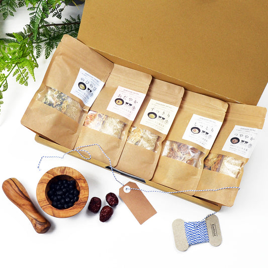 ZENFOOD薬膳粥 バランスととのえセット青赤黄白黒 (ギフトボックス仕様)