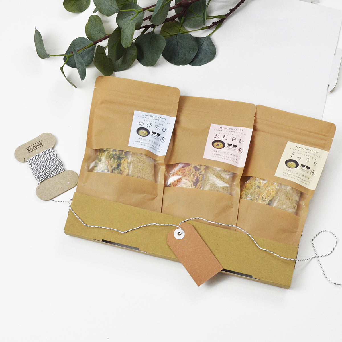 ZENFOOD 薬膳粥キモチととのえセット青赤黄(ギフトボックス仕様)